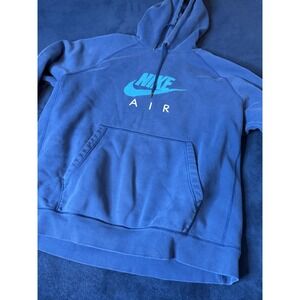 Nike Air Sportswear Fleece Pullover Hoodies Men’s Sz XL Hyper Blue Heritage